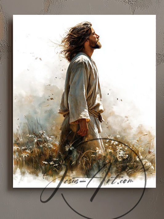 Consider The Lilies of The Field, Fine Art Print 11x14