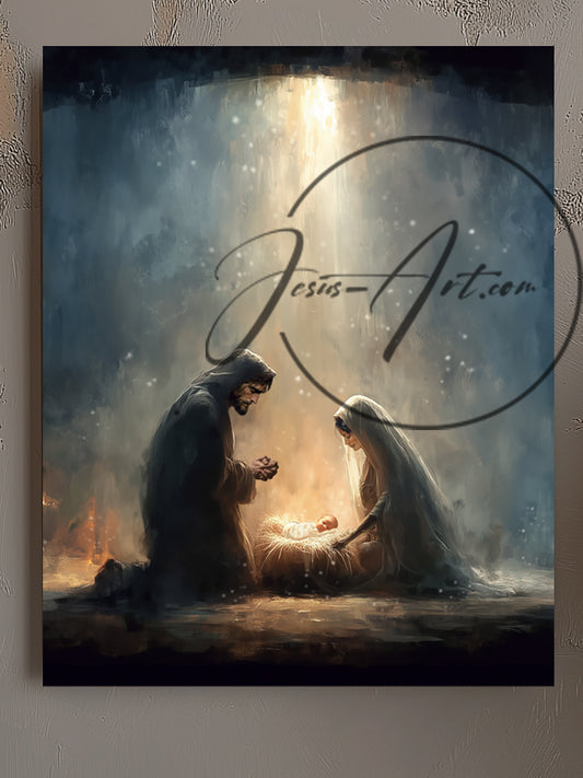 Unto Us A Child Is Born, Fine Art Print 13x19