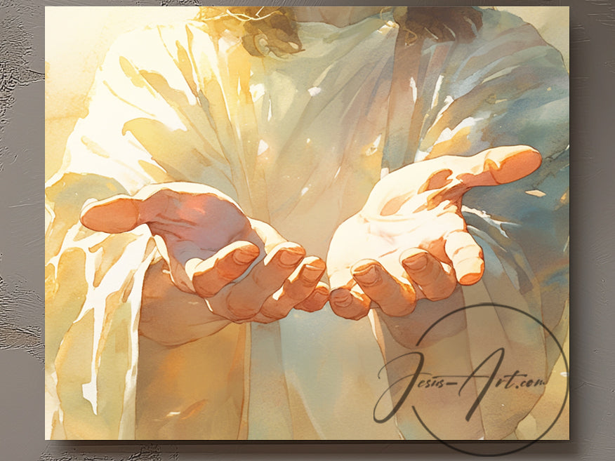 His Hands 20x30